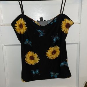 Sunflower/Butterfly Tank Top